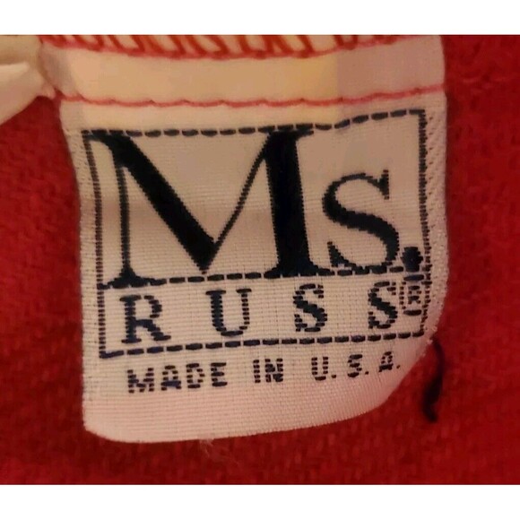 Vtg Ms Russ Pink Blue Heritage Plaid Wool Midi Skirt Sz M/L Union Made ILGWU - Picture 7 of 9